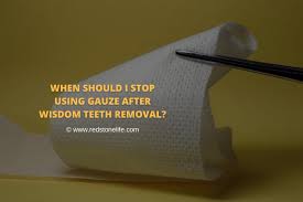 Make sure to bite down tightly on the gauze to apply pressure to the make sure the area is properly cleaned and no food gets stuck in after meals. How Long Do You Wear Gauze After Wisdom Teeth Removal
