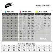 Nike Shoes Size Chart Womenshoessizechart Womenshoeschart