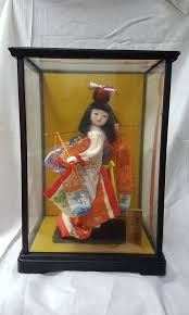 Japanese Doll With Glass Case