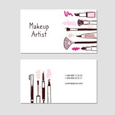 makeup artist business card images