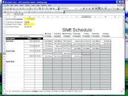 How To Create A Work Schedule In Excel Excel Weekly Planner Template