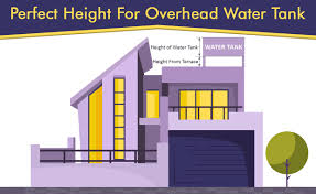 ideal height of overhead water tank