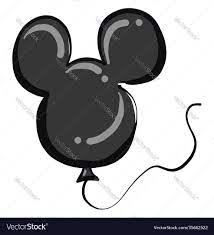 Mickey mouse balloon on white background Vector Image