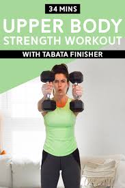 upper body strength workout with tabata