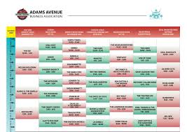 schedule adams avenue business