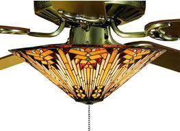 Stained Glass Ceiling Fan Light Kits