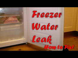 fix to leaking whirlpool bottom freezer