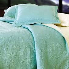 Aqua Blue Shell 1pc King Quilt Cotton