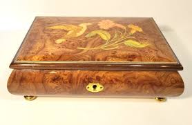 box co wood inlay jewelry box
