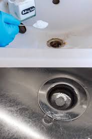 sink drain with baking soda