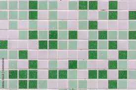 Abstract Square Pixel Mosaic Wall