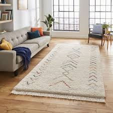 boho arrow pattern multi coloured rug