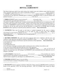 11 Best Rental Agreements Images Lease Agreement Free Printable