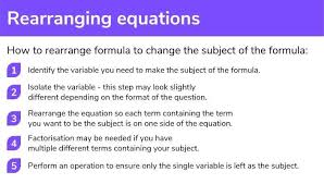 rearranging equations gcse maths