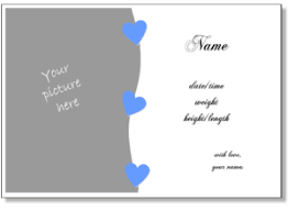 Birth Announcement Templates To Print Online With Your Photo