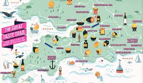 Ross Crawfors Ahoy There The Great Taste Trail Map Map