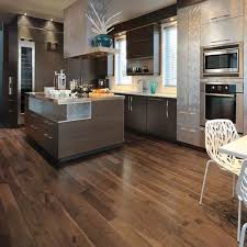 brown glossy american walnut flooring