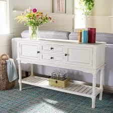 Safavieh Tate 2 Drawer 2 Door Console Table Distressed White