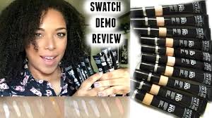 swatches demo review new makeup forever ultra hd concealers melissaq you
