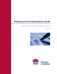 briefing and correspondence guide nsw