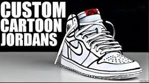 These shoes were only given to a few cast and crew, making them extremely valuable. Custom Cartoon Jordans Tutorial Youtube