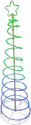 led outdoor spiral tree