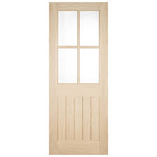China Glazed Door Solid Wood Door