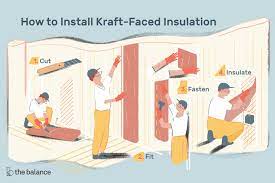 how to install kraft faced insulation