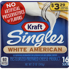 kraft singles white american cheese