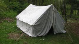 my new old canvas wall tent