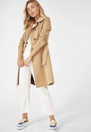 Fit And Flare Trench Coat Clothing In