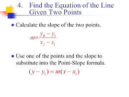 Equation Of The Line Passing Through