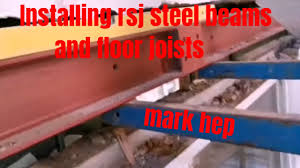 installing rsj steel beams and floor
