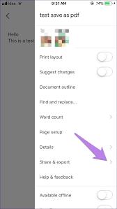 how to save google docs as pdf on