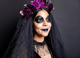 young woman with gothic vire makeup