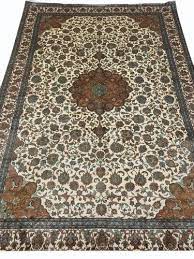printed brown kashmiri silk carpets at