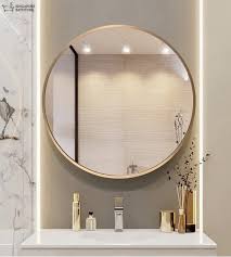 Lorient Round Bathroom Mirror 2