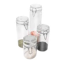 containers small glass storage jars