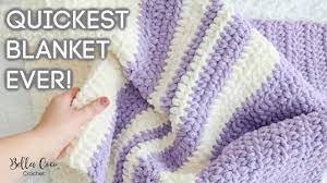 how to crochet a fast and easy blanket