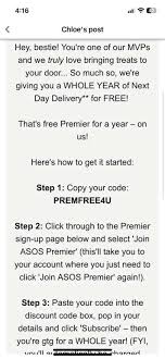 premier delivery free with code