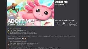 what happened to adopt me on roblox