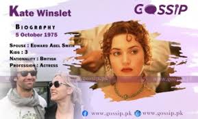Reviews and scores for movies involving kate winslet. Kate Winslet Biography Gossip Pakistan