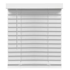 cordless faux wood blinds white