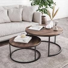 Nutmeg Medium Round Wood Coffee Table
