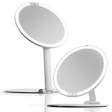 travel makeup mirror with led light