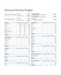 Basic Monthly Budget Spreadsheet Example Of Budget Spreadsheet Excel