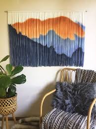 Textile Wall Hanging Dip Dye Tapestry