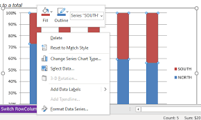 100 stacked column chart myexcel