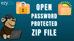 how to open pword protected zip file