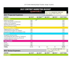 4 Content Marketing Budget Template Calendar Excel Meetwithlisa Info